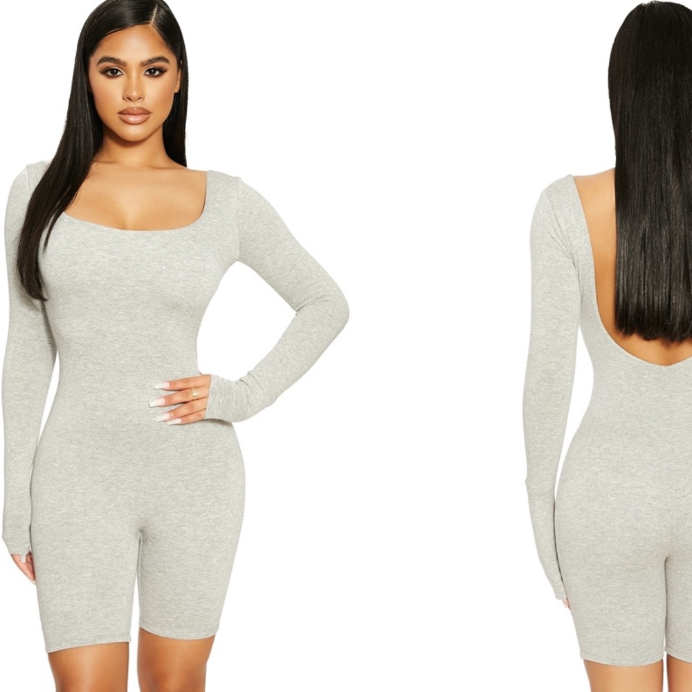 NWT Naked Wardrobe SCOOP ROMPER